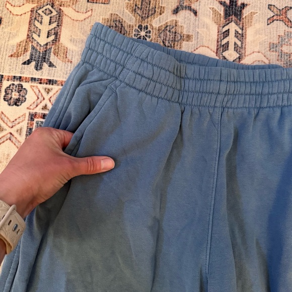 Nike Girl’s Fleece Sweatpants Lounge Joggers Blue Cotton Blend Size XL - Picture 6 of 12